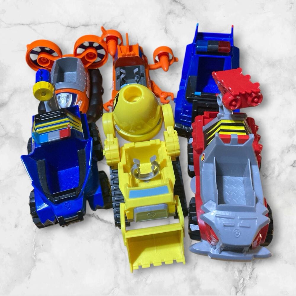 Paw Patrol Lot With 6‎ Vehicles Zuma Rubble Marshall Chase